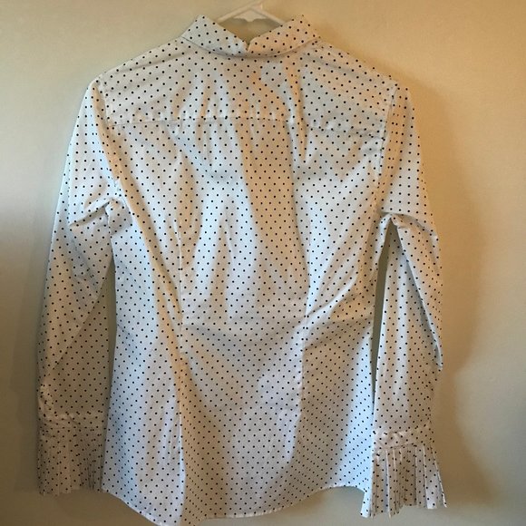 Polka Dot Ann Taylor Button Down - Picture 2 of 4